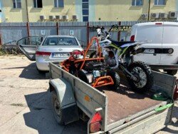 odbior motocykla na przyczepce przez klienta